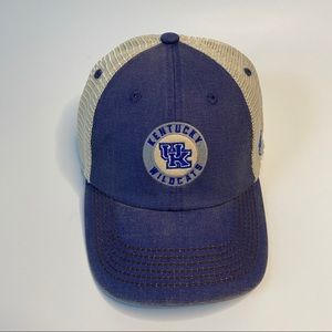 Kentucky UK Wildcats cap. Blue and cream. One fit.